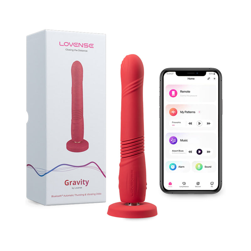 Gravity Thrusting Dildo - Red