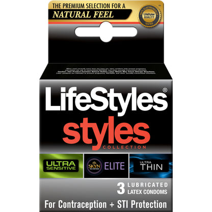 LIFESTYLES STYLES SENSITIVE 3PK
