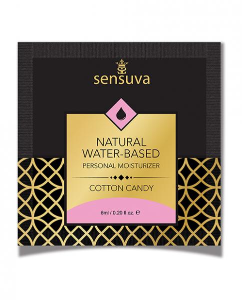 Sensuva Natural Water Based Personal Moisturizer - .20 Oz Cotton Candy
