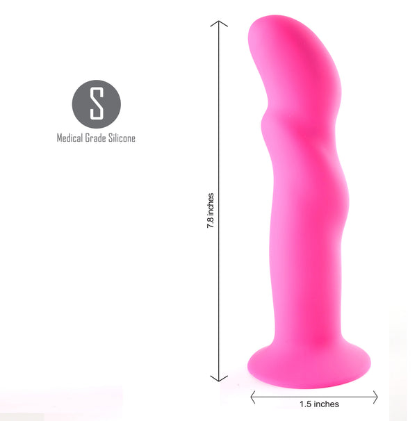 Dong Silicone Neon Pink