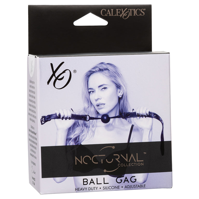 Nocturnal Collection Silicone Ball Gag - Black