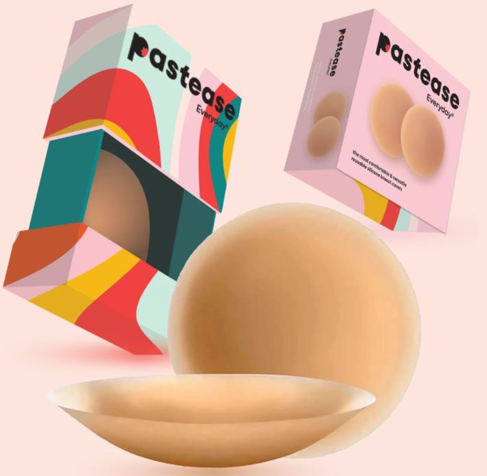 EVERYDAY SILICONE NIPPLE COVER REUSABLE CARAMEL LARGE D+ CUP
