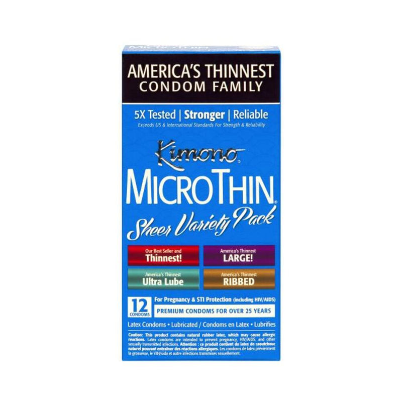 Kimono Mico Thin Variety 12 Pack Condoms