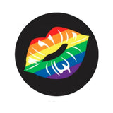 3 inches Bachelorette Button Rainbow Lips