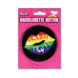 3 inches Bachelorette Button Rainbow Lips