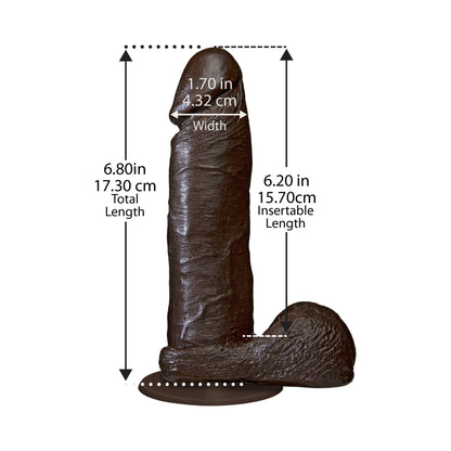 The Realistic Cock - 6 Inch Brown