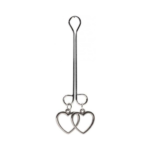 BIJOUX DE CLI DOUBLE LOOP W/ HEART CHARMS