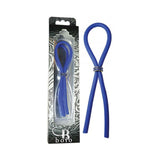 C-RING LASSO BLUE GEMS BEAD SILICONE BLUE