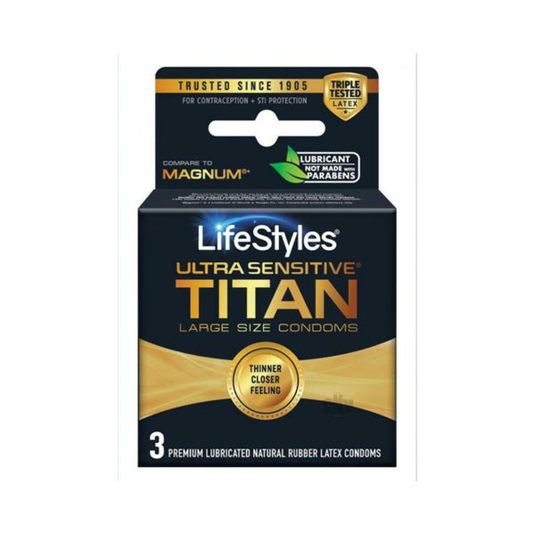 Lifestyles Ultra Sensitive Titan 3pk