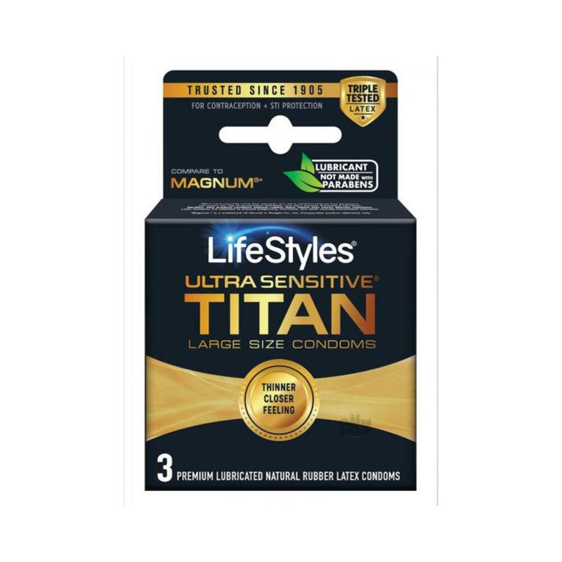 Lifestyles Ultra Sensitive Titan 3pk