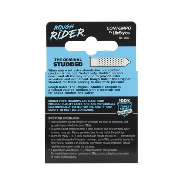 Rough Rider Studded Condom 3 Pack