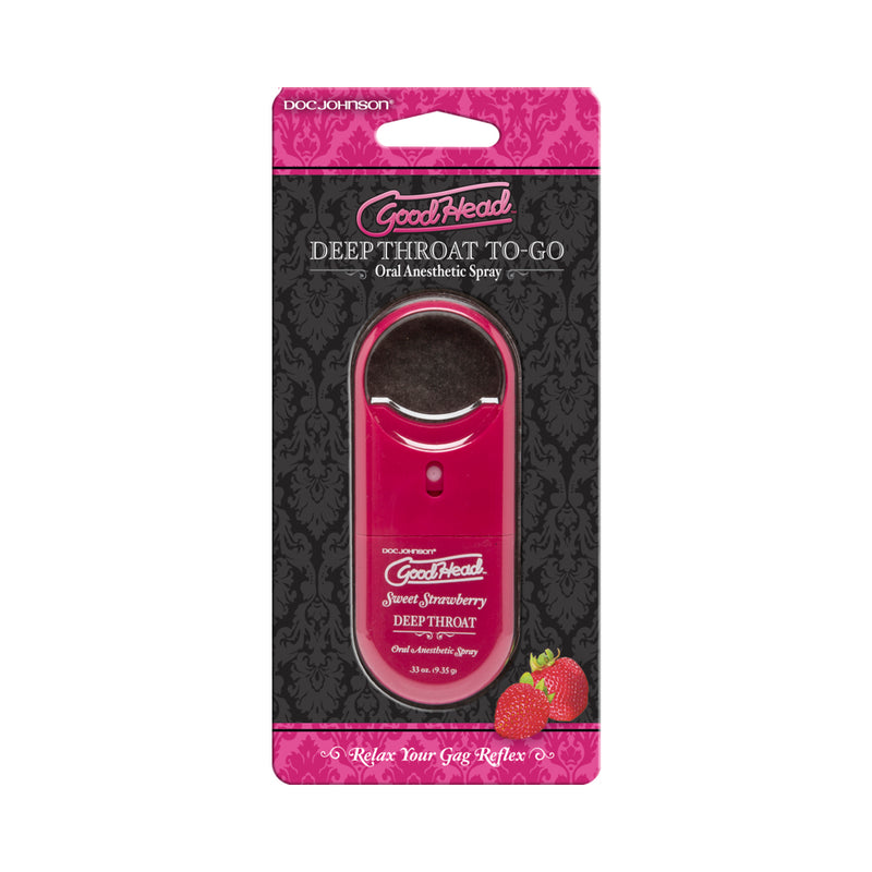 Goodhead Deep Throat To Go Strawberry Spray