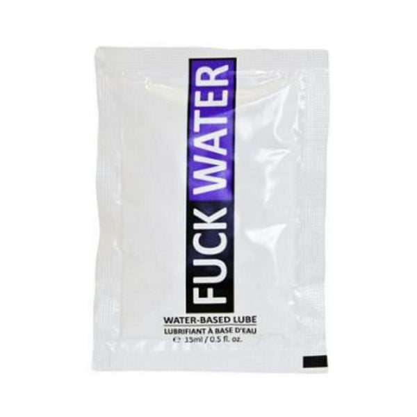 F*ck Water Water Based Lubriicant Pillow Packs .5oz