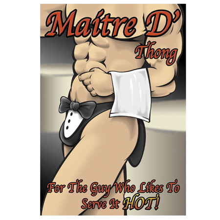 Maitre D Thong - One  Size - Black