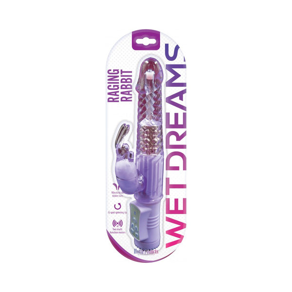 Wet Dreams Raging Rabbit Purple Vibrator