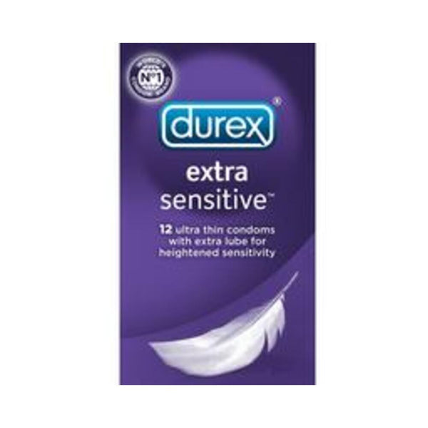Durex Extra Sensitive Condoms Lubricated - 12 Pack