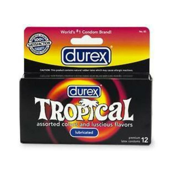 Durex Tropical Color & Scents Condoms  - Box of 12