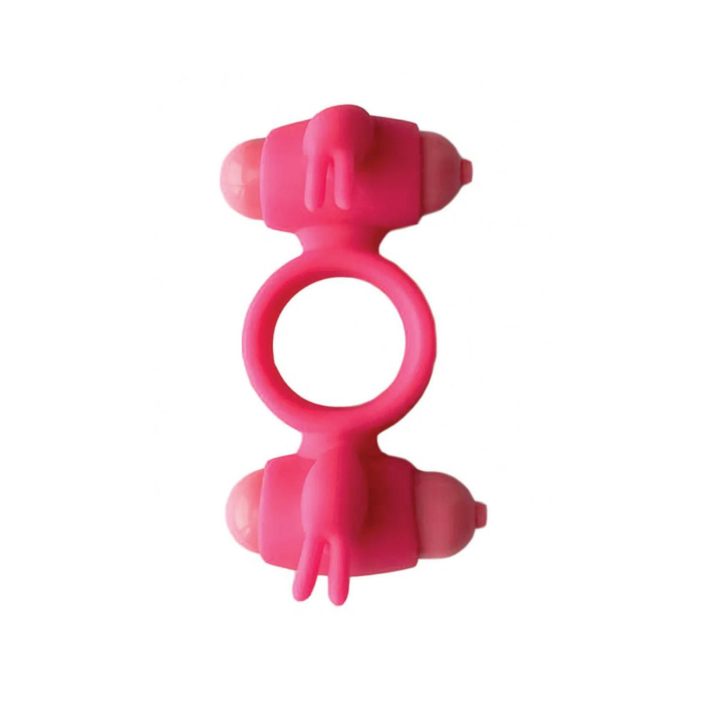Wet Dreams Dual Fantasy Dual Cock Ring With Turbo Motors