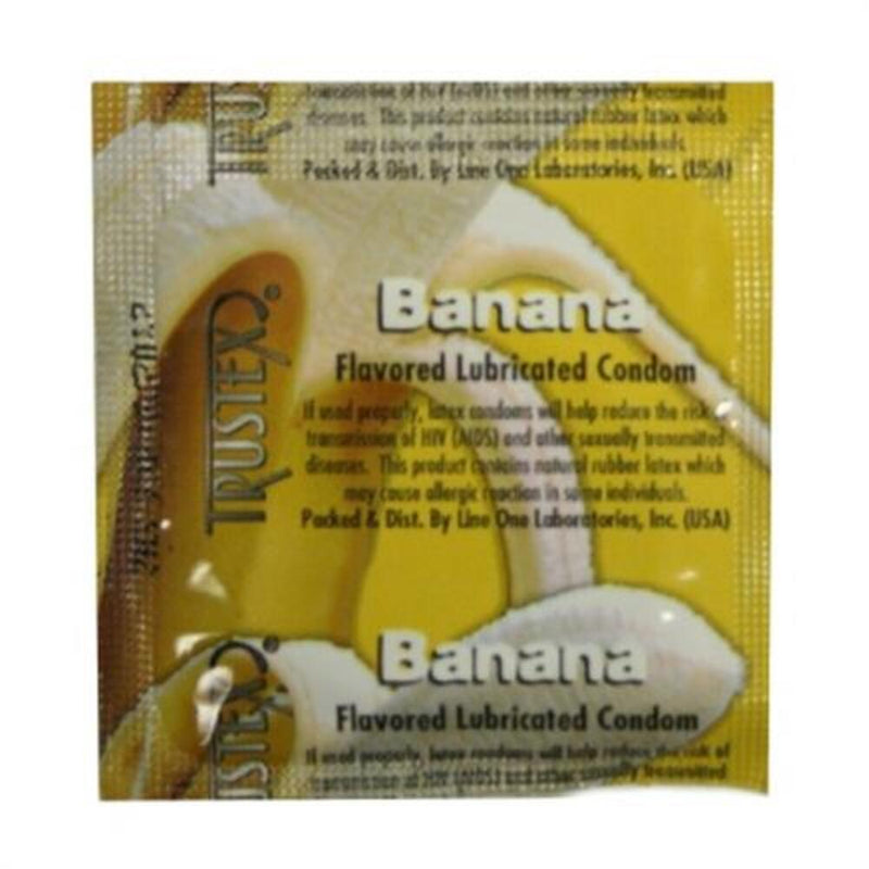 Trustex Flavored Condoms Banana 3 Pack