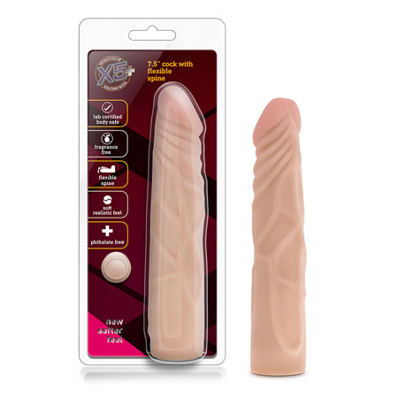 Blush X5 Plus 7' Dildo w/Flexible Spine
