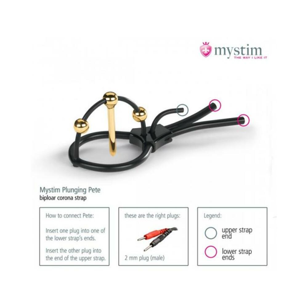 Mystim Plunging Pete Corona Strap & Urethral Sound