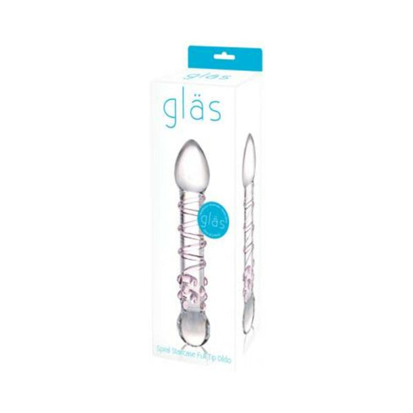 Spiral Staircase Full Tip Glass Dildo