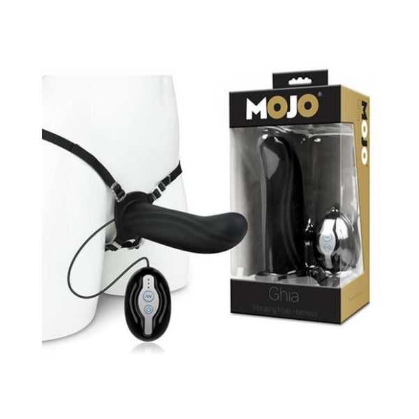 Mojo Ghia Vibrating Male Harness Black