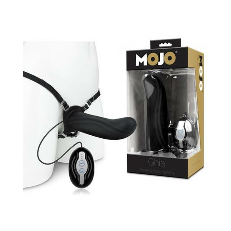 Mojo Ghia Vibrating Male Harness Black