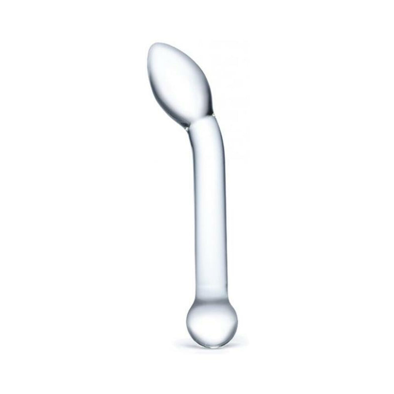 Glas 8 inches Slimline G-Spot Glass Dildo Clear