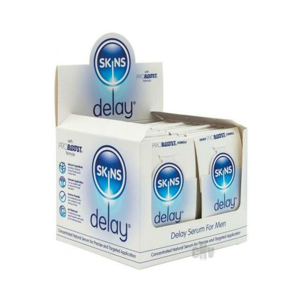 Skins Natural Delay Serum Foil 5ml 36pc With Pos