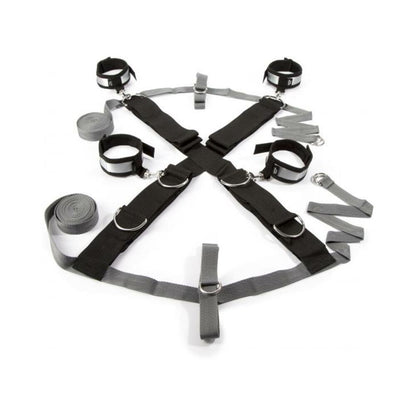 FIFTY SHADES KEEP STILL OVER THE BED CROSS RESTRAINT SILVER