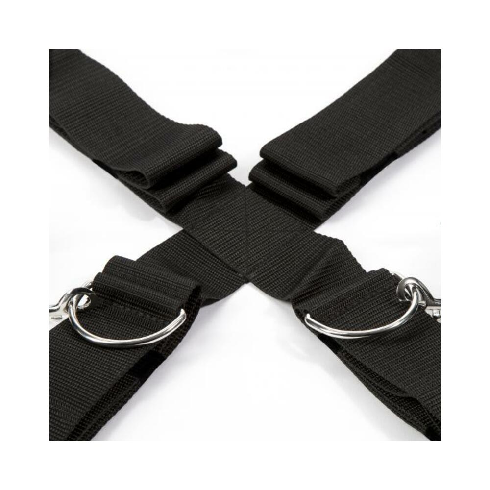 FIFTY SHADES KEEP STILL OVER THE BED CROSS RESTRAINT SILVER