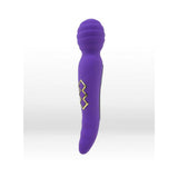 Twisty Dual Vibrating Wand Neon Purple