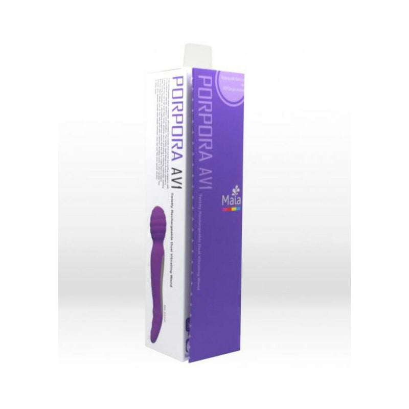 Twisty Dual Vibrating Wand Neon Purple