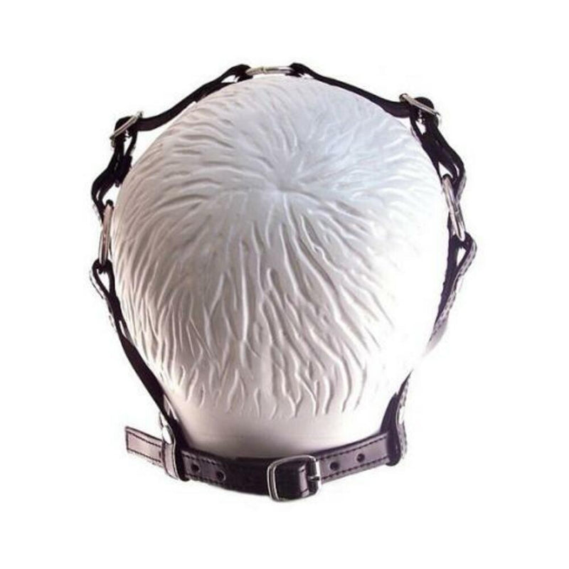 Rouge Leather Mouth Chin Gag Black