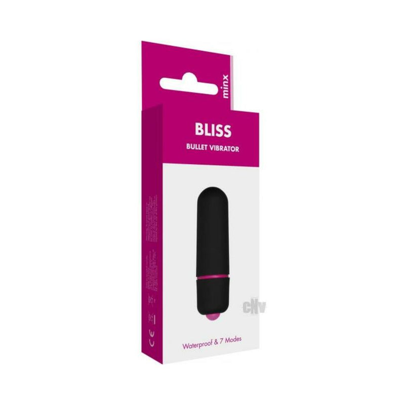Minx Bliss 7 Mode Mini Bullet Vibe Black