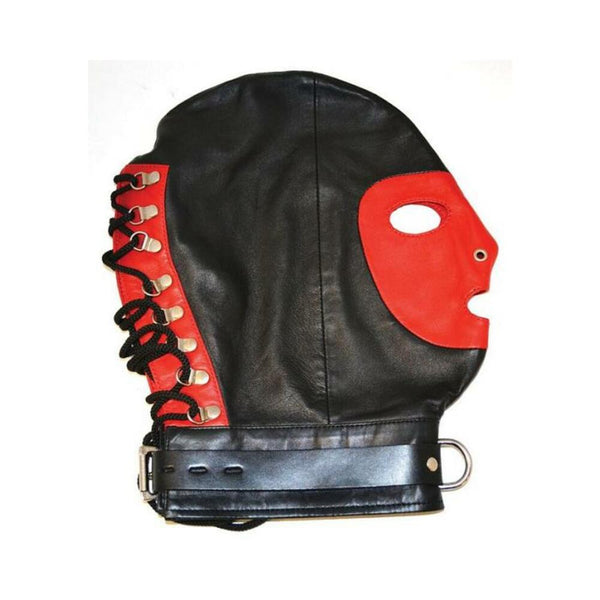 Rouge Mask W/d Ring And Lock Strap Blk/red