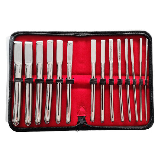 Rouge Stainless Steel Hegar Uterine Dilator Set - Set of 14