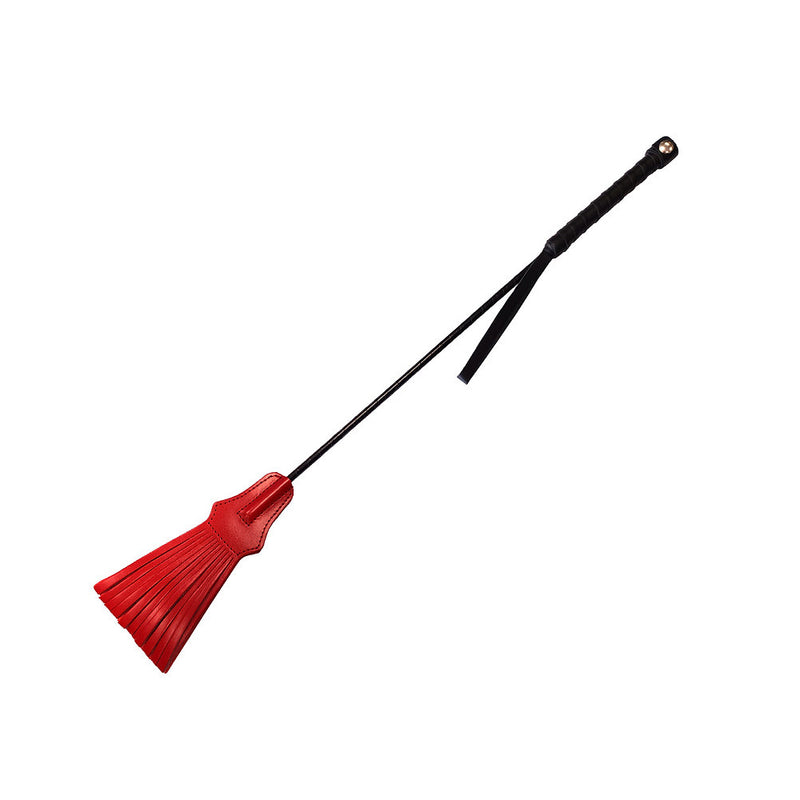 Rouge Tasseled Riding Crop - Red