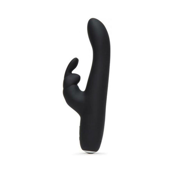 Fifty Shades of Grey Greedy Girl Rechargeable Slimline Rabbit Vibrator - Black