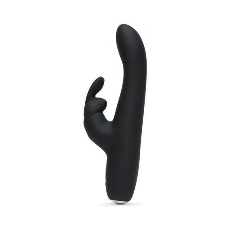 Fifty Shades of Grey Greedy Girl Rechargeable Slimline Rabbit Vibrator - Black