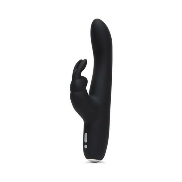 Fifty Shades of Grey Greedy Girl Rechargeable Slimline Rabbit Vibrator - Black