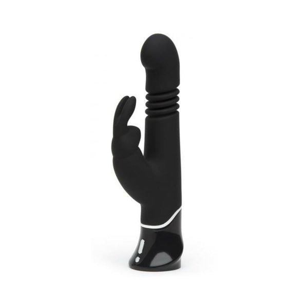 Fifty Shades of Grey Greedy Girl Rechargeable Thrusting G Spot Rabbit Vibrator - Black