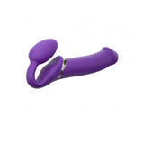 Strap-on-me Vibrating 3 Motors Strap On Xl - Purple