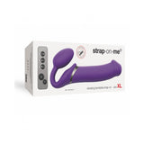 Strap-on-me Vibrating 3 Motors Strap On Xl - Purple