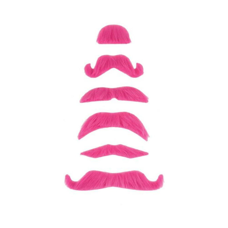 Mustache Party Kit Favors 6 Count Pink