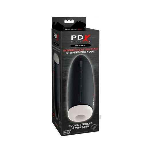Pdx Elite Fap-o-matic Stroker - White/black