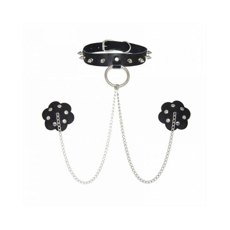 Neva Nude Pasty With Collar And Chain