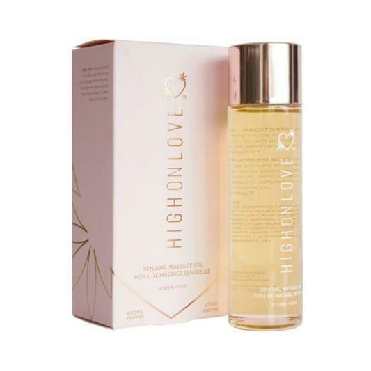 High On Love Massage Oil Lychee Martini 4 fluid ounces
