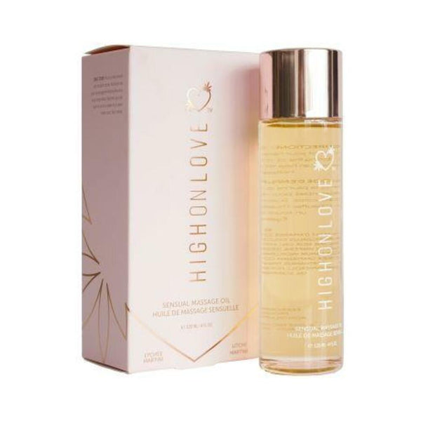 High On Love Massage Oil Lychee Martini 4 fluid ounces